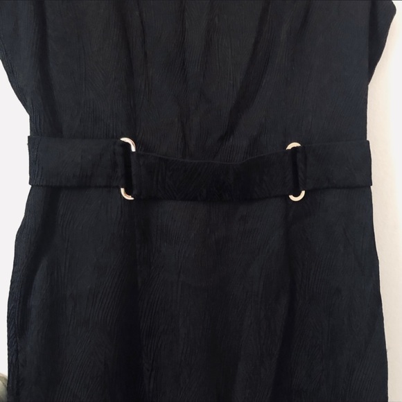 Max& Cleo Black Dress w Gold Belt. As 4. NWT. - Picture 4 of 10